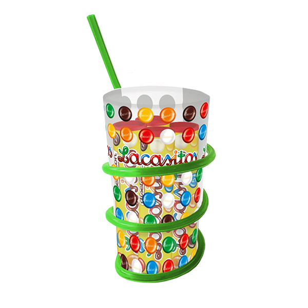 Lacasitos Vaso Pajita 20 g (4 ud) Lacasa