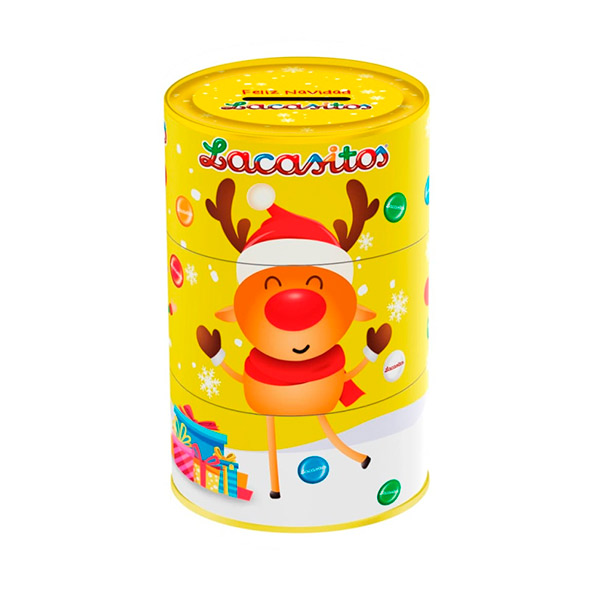 Lata Hucha navidad 80 g (1 ud) Lacasitos