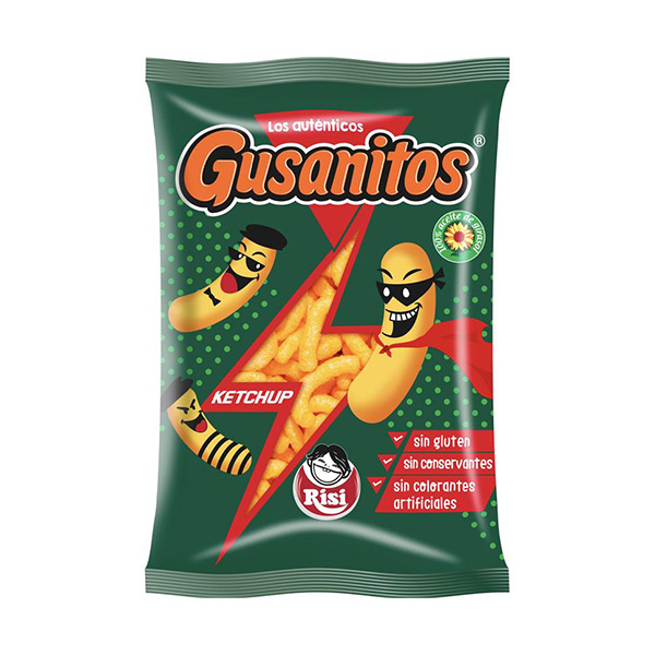 Gusanitos ketchup Familiar 85 g (8 ud) Risi