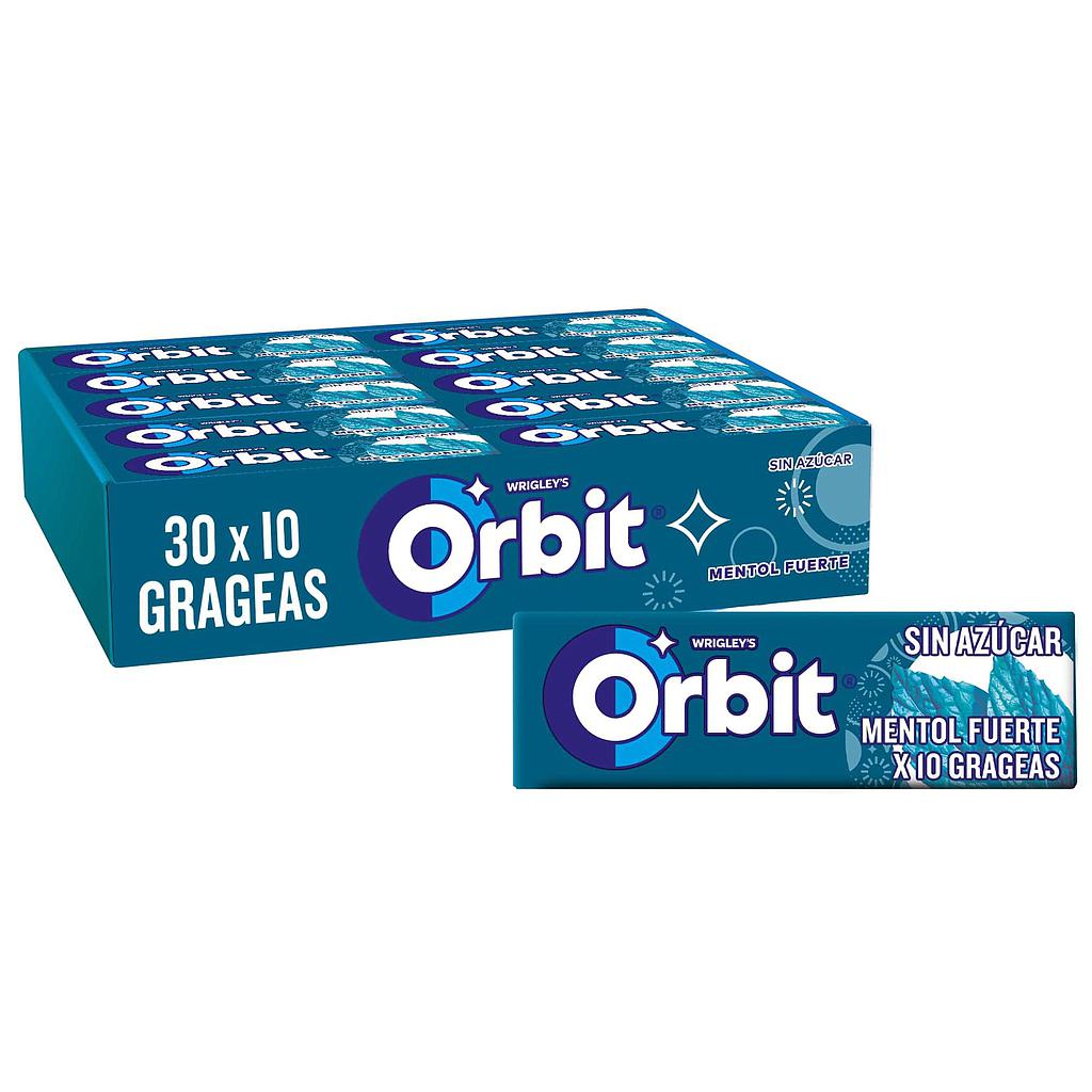 Orbit gragea mentol fuerte 10 g (30 ud)
