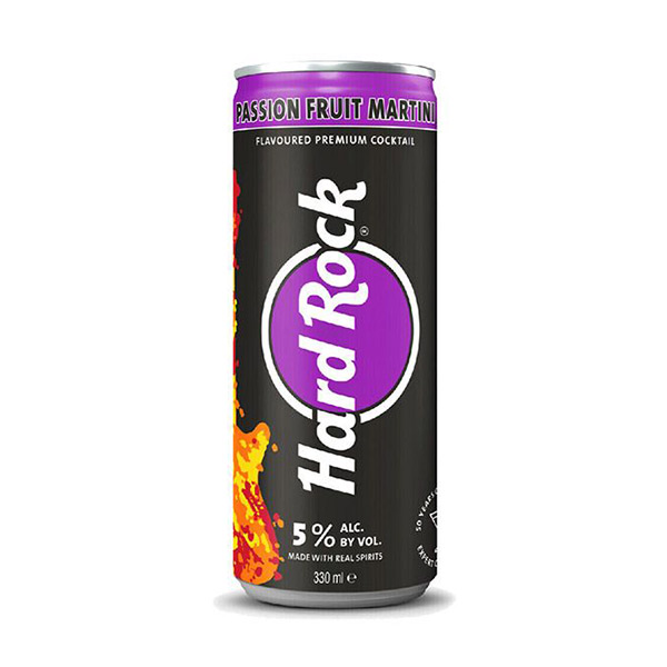Lata Hard Rock Passion Fruit Martini 330 ml (24 ud)