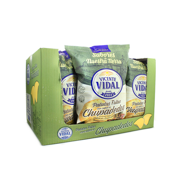 PATATAS 1 € CHUPADEDOS 12X100 GR V. VIDAL