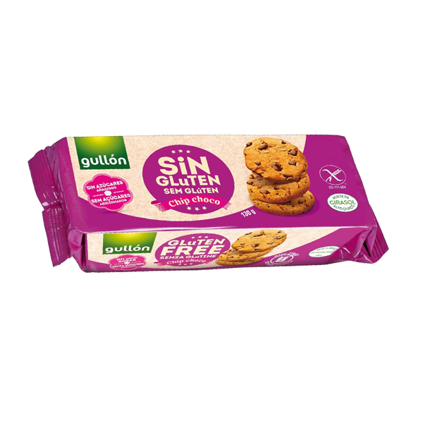 Galletas Chip Choco sin gluten 130 g (12 ud) Gullon