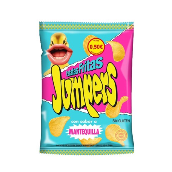 0.50 PATATAS JUMPERS MANTEQUILLA 25 X 35 GR