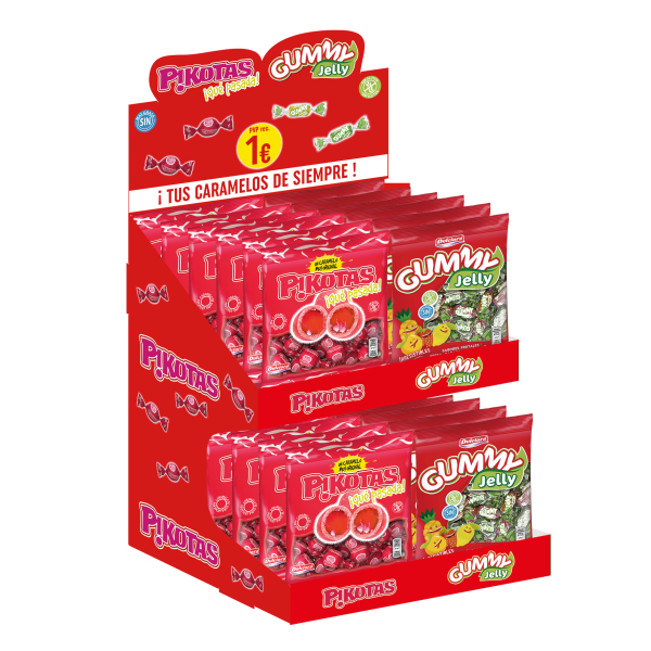 Lote Gummy Jelly y Pikotas Cereza (35+5 ud)