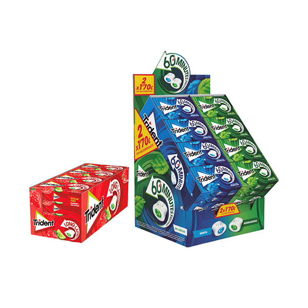 PACK TRIDENT 60 MINUTOS 2 X 1.70€ 48 UD CH CH