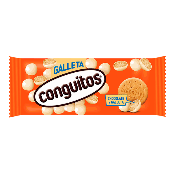 Conguitos galleta blanco 50 g (14ud)