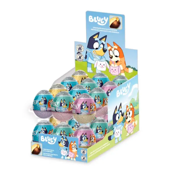 Huevos chocolate Bluey 20gr (24 ud)