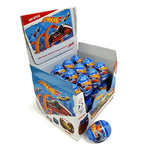 Huevo Chocolate Hot Wheels (24 ud) de Zaini