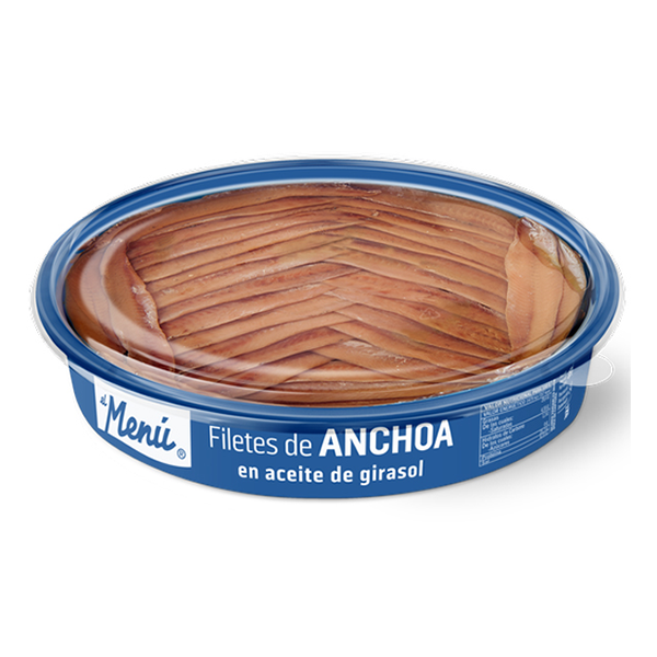 Filetes de anchoa en aceite de girasol 670 g El Menú
