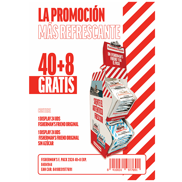 Lote Fisherman's 40 + 8 gratis Chupa Chups