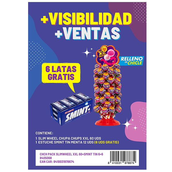 CH CH PACK SLIM WHEEL XXL 60 + SMINT TIN 6+6