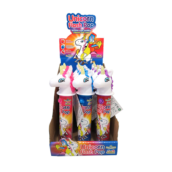 Unicornio Flash Pop 12 ud Funny Candy
