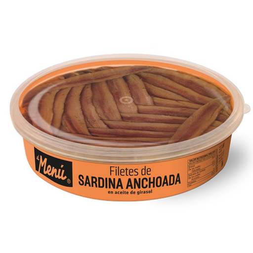 [8410140009313] Filete de sardina anchoada 570 g El Menú
