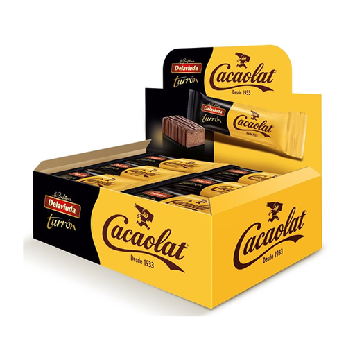 [8410223707334] Barritas de Turrón Cacaolat 23 g (24 ud) Delaviuda