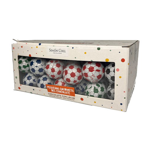 [18413907531017] Balones de fútbol chocolate 12 g (60 ud) Simon Coll