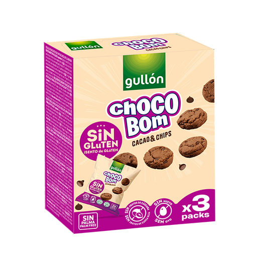 [18410376075912] Chocobom Mini Cacao 40 g (3 ud) Gullón