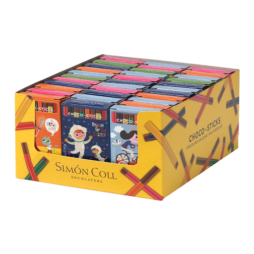 [18413907959316] Chocobarritas lápices 20 g (45 ud) Simon Coll