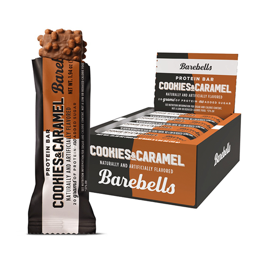 [27340001805998] Barritas de proteínas Cookies and Caramel (12 ud) 55 g Barebells