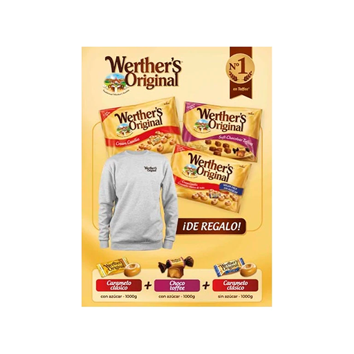 [04014400810301] Lote Werther's 3 kg + Sudadera