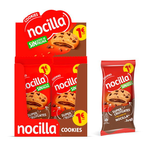 [18410014512670] Nocilla Cookies sabor original 12 ud Idilia 1€