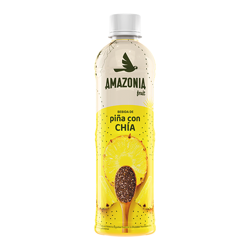 [28436048723421] Bebida piña con chía 450 ml (24 ud) Amazonia