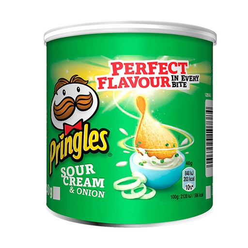 [05053990107629] Pringles sour cream & onion 40 g (12 ud)