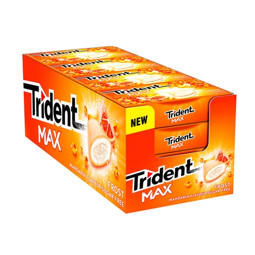 [7622210607645] Trident Max Mandarina 16 ud