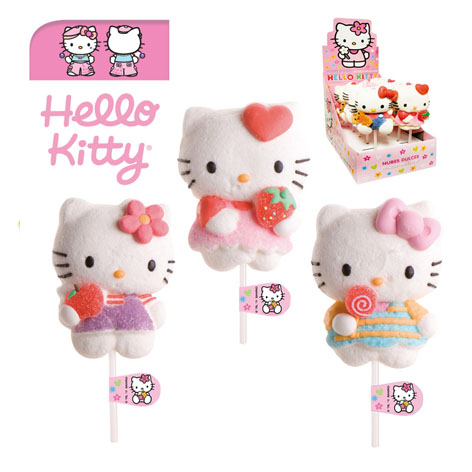 [8032039522637] Piruletas Nube Hello Kitty 12u Dekora
