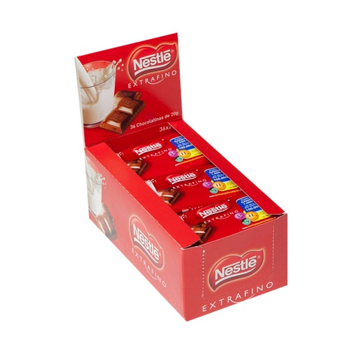 [07613035201200] Extrafino Leche Chocolatina 20 g (24 ud) Nestlé