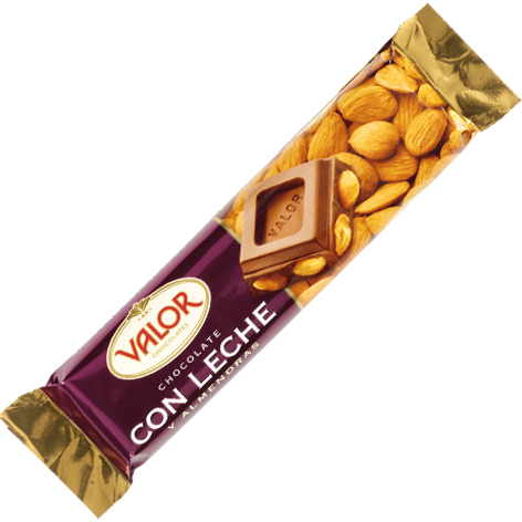 [8410109003550] Choco Leche Almendras 45gx25u Valor