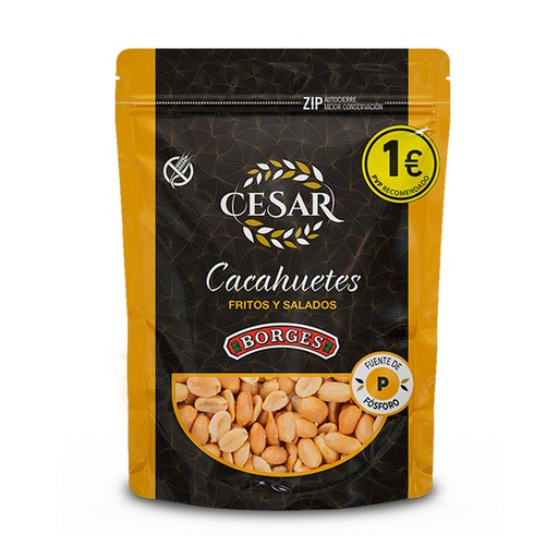 [08410148508214] Cesar Cacahuetes 120 g (8 ud) Borges