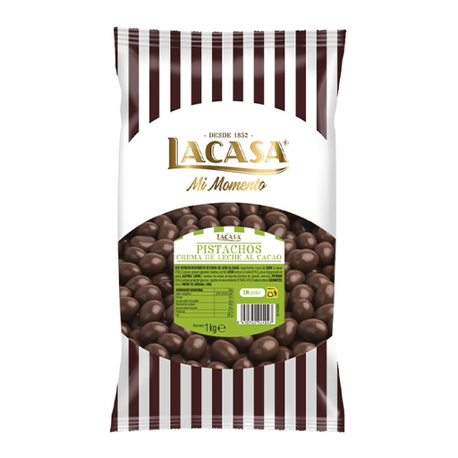 [8410740924047] Pistacho con chocolate leche 1 kg Lacasa