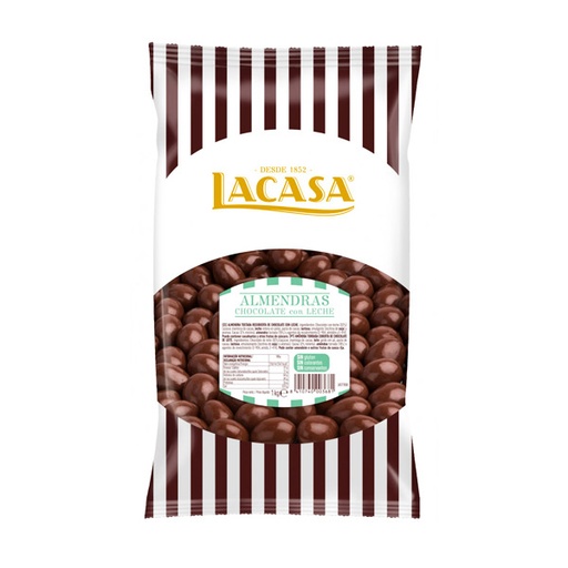 [8410740003681] Almendra californiana chocolate con leche 1 kg Lacasa