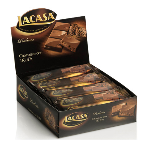 [8410740115216] Chocolatina Trufa 40gx16u Lacasa