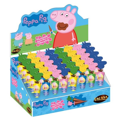 [8410740907736] Sombrillas Peppa Pig 10 g (40 ud) Lacasa