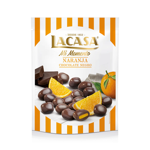 [8410740910583] Naranja Chocolate Negro Doypack 125gx9u Lacasa
