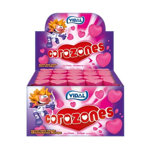 [8413178218795] Corazones choco-fresa 75 ud Vidal