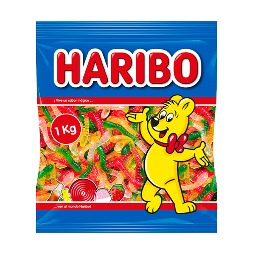 [8426617060923] Gusanos brillo 1 kilo Haribo