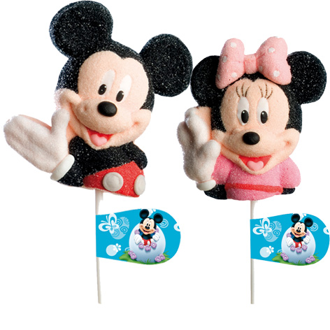 [8435035177011] Piruletas Silueta Mickey Y Minnie 12u Dekora