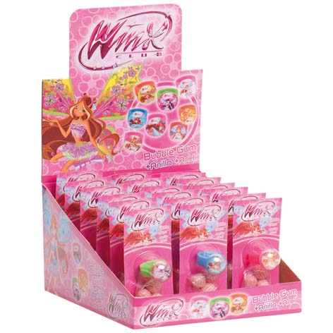 [8435035181414] Anillos Winx Con Chicle 18u Dekora