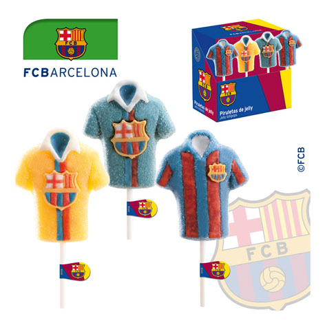 [8435035188959] Piruletas Jelly Barça 12 U
