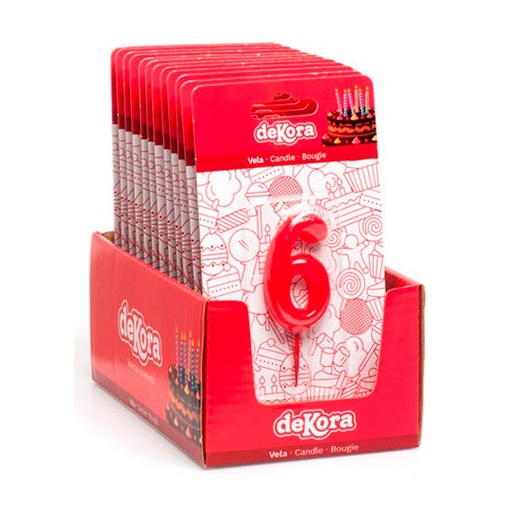 [18435035191161] Vela De Cumpleaños Número 6