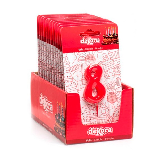 [18435035191185] Vela De Cumpleaños Número 8