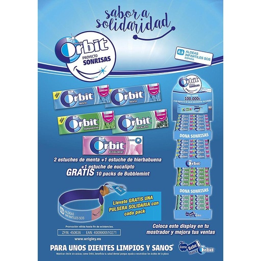 [4009900510271] Expositor Orbit Sonrisas Wrigley