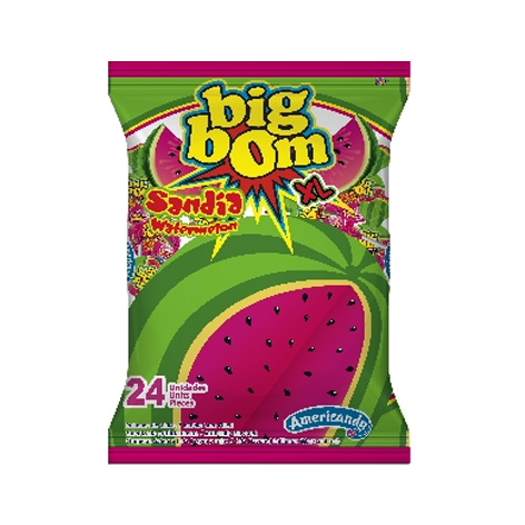 [7707014902940] Big  Bom  Sandia Bolsa   (16 X 24) 18 Grs.