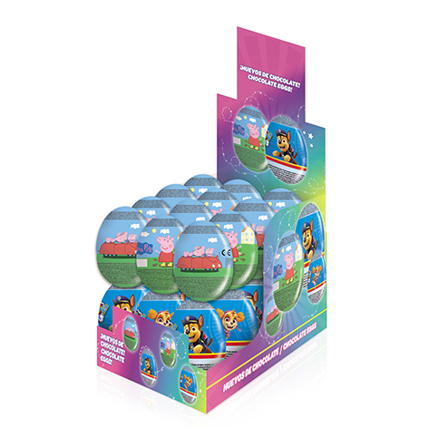 [18435477904114] Huevo Chocolate Paw Patrol + Peppa Pig  24 Udes