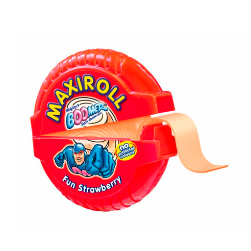 [QC13023] Rollo De Chicle Fresa Boomer Maxiroll