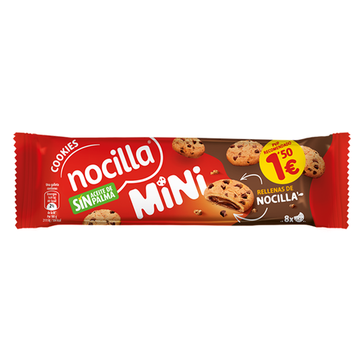 [18410014495645] Nocilla mini cookie original 64 g (12 ud) Idilia