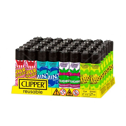 [8412766034946] Mechero Chewing Gum 48 ud Clipper